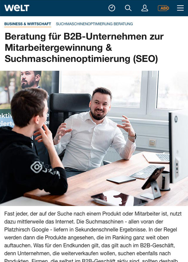 Ioan Drozd in WELT