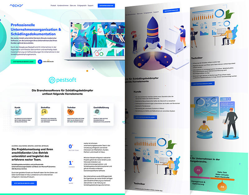 Website Referenz B2B Software-Unternehmen D-A-CH-Region